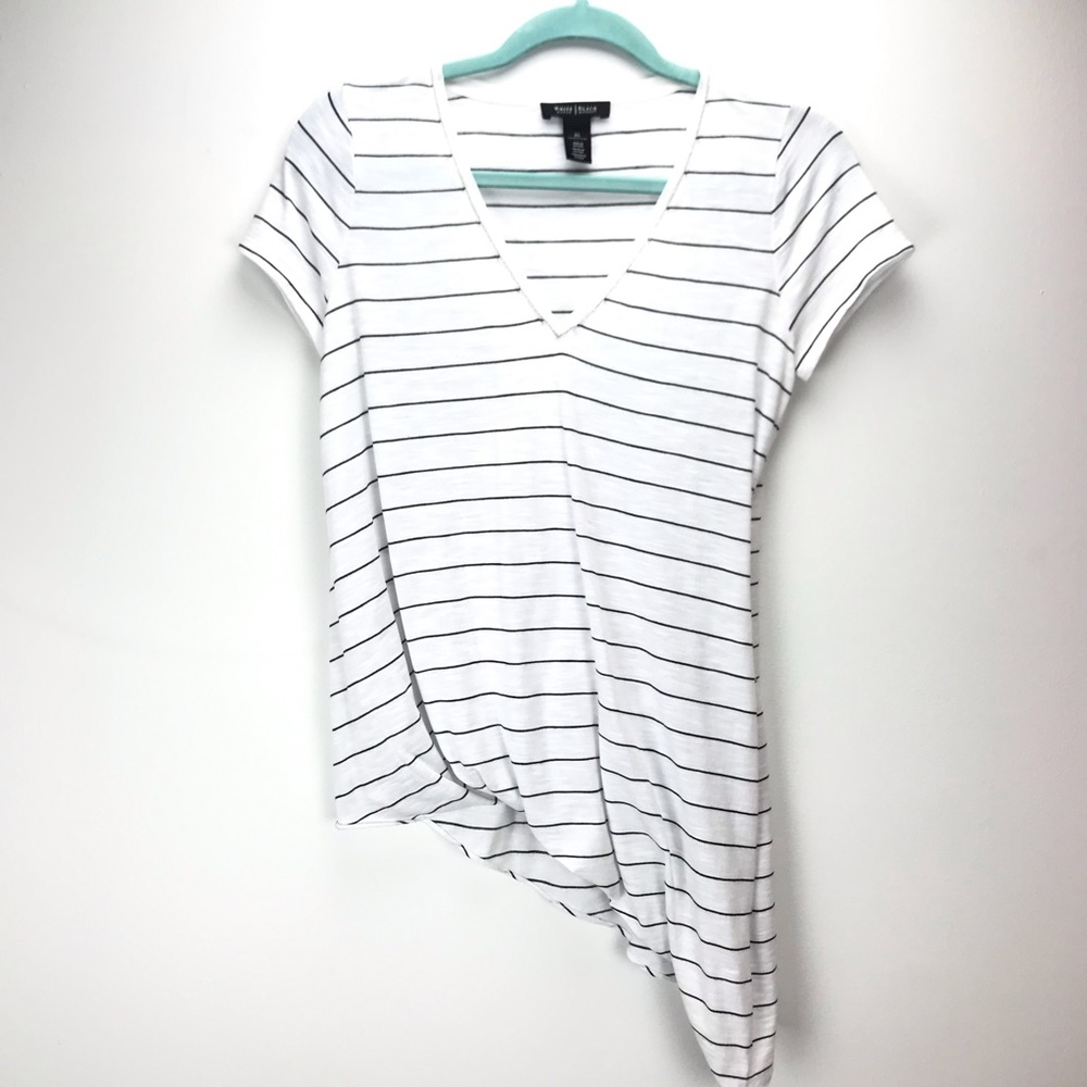 White House Black Market asymmetrical tunic top xs